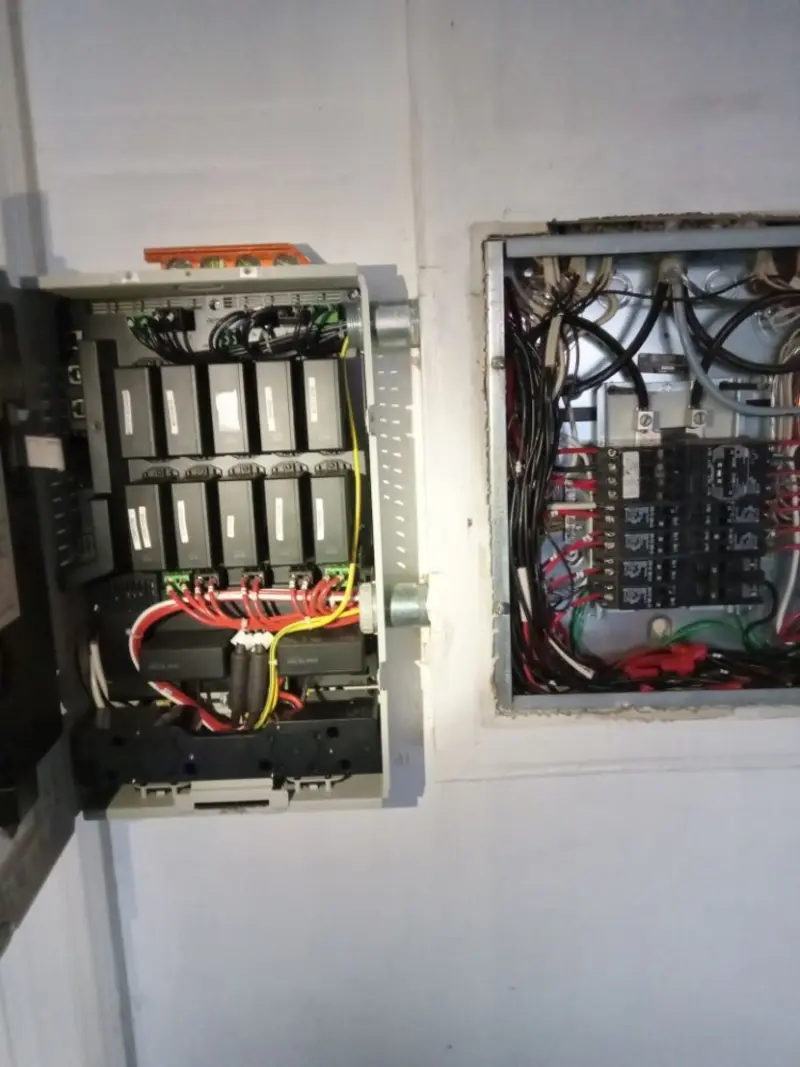 Electrical panel upgrade completed for Commercial Electrician Services in Little Flock